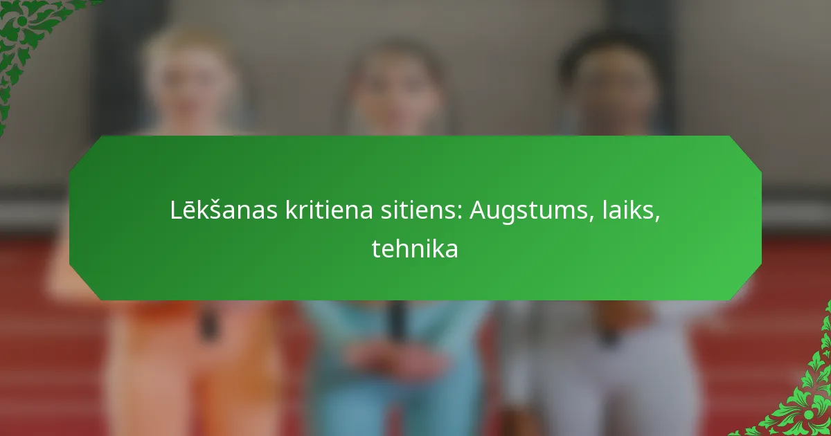Lēkšanas kritiena sitiens: Augstums, laiks, tehnika