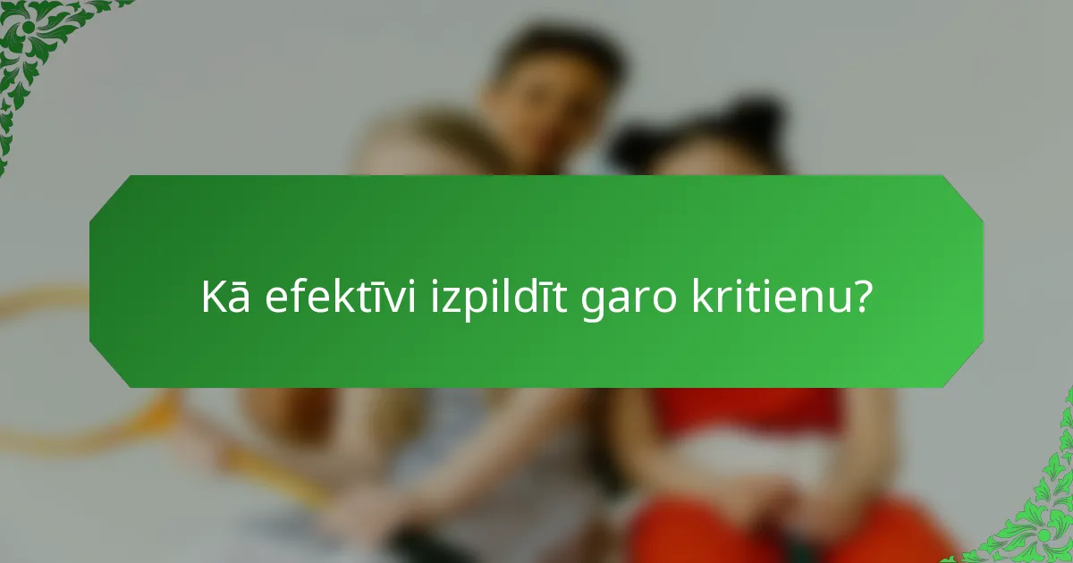 Kā efektīvi izpildīt garo kritienu?