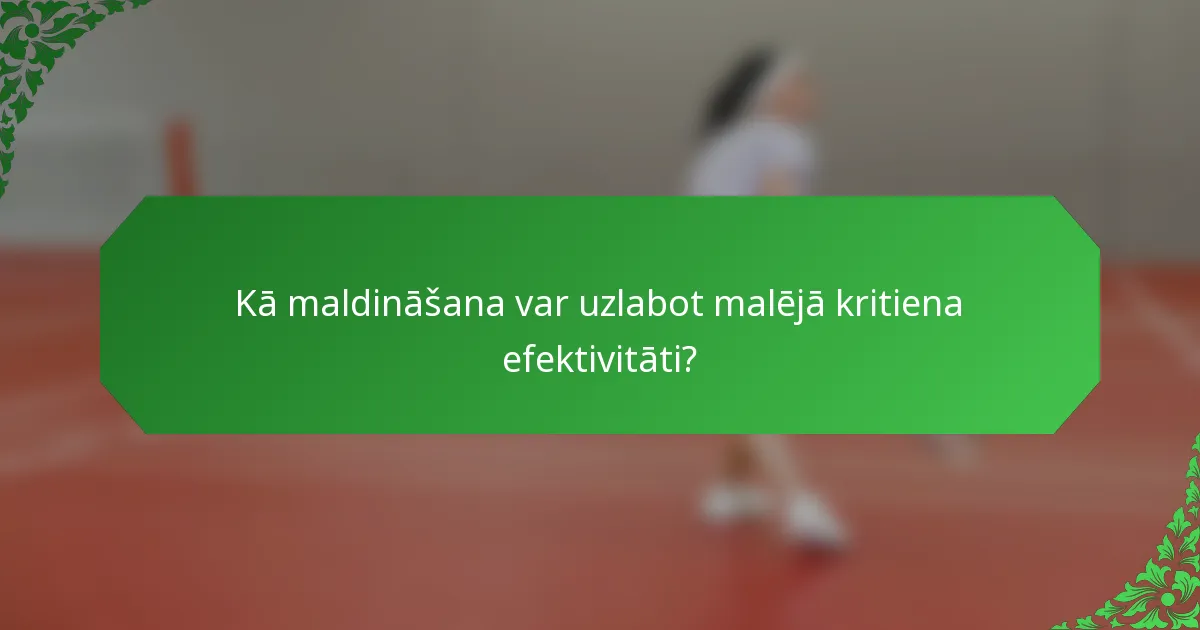 Kā maldināšana var uzlabot malējā kritiena efektivitāti?