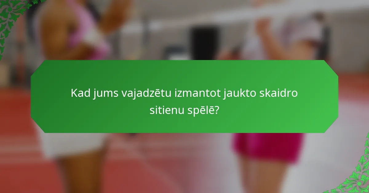 Kad jums vajadzētu izmantot jaukto skaidro sitienu spēlē?